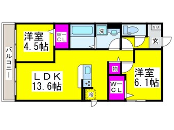 間取図 フェニーチェ浜寺