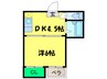 Collection堺東Ⅲ 1DKの間取り