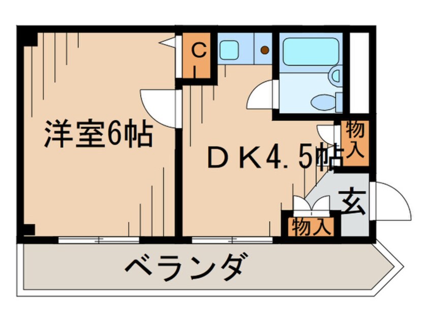 間取図 カサブランカ