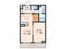 フラッフィ 1LDKの間取り