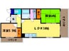 ルミエ－ル泉 2LDKの間取り