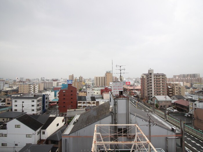 室内からの展望 ｽﾜﾝｽﾞｼﾃｨ大阪城ｺｽﾀ(906)
