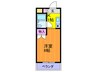 エクセレント忍ヶ丘 1Kの間取り