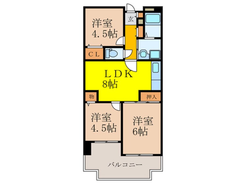 間取図 友井グレイス