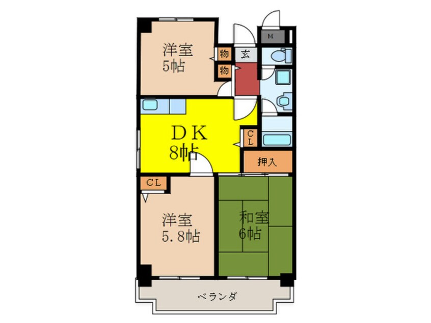 間取図 友井グレイス