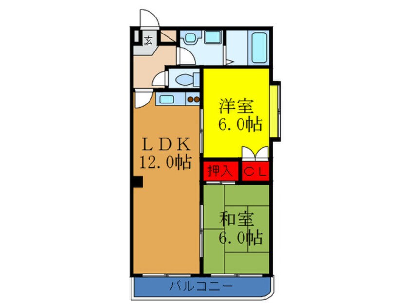 間取図 シャンクレール豊新