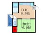シャンクレール豊新 1DKの間取り