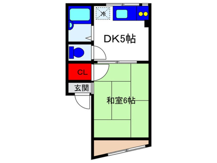 間取図 千里川マンション