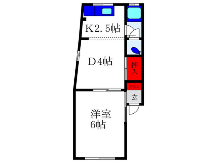 間取図 千里川マンション