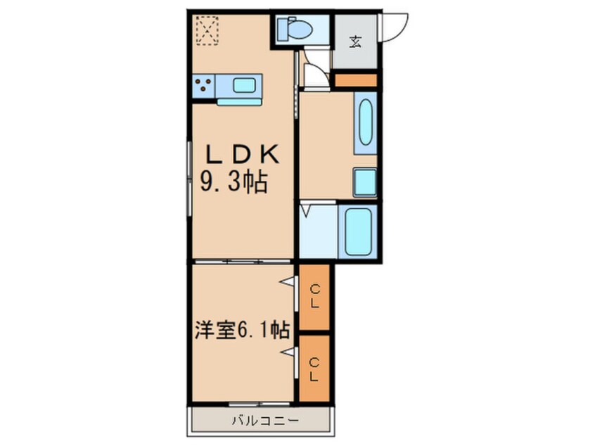 間取図 アイル宇治大久保