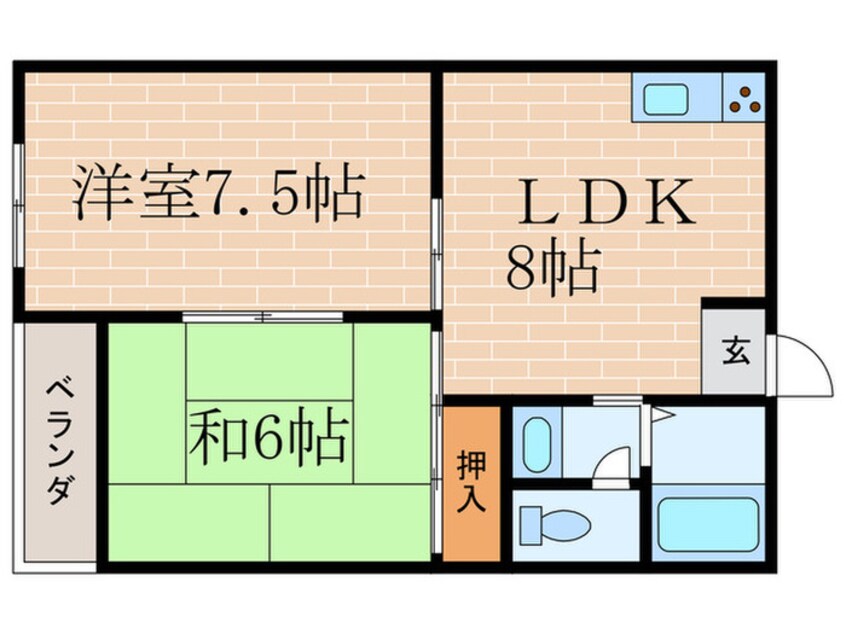 間取図 ヴァンヴィレッジ