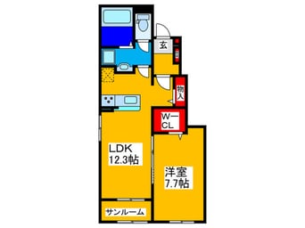 間取図 カシータ