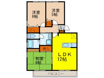 間取図 エスポワ－ル小戸