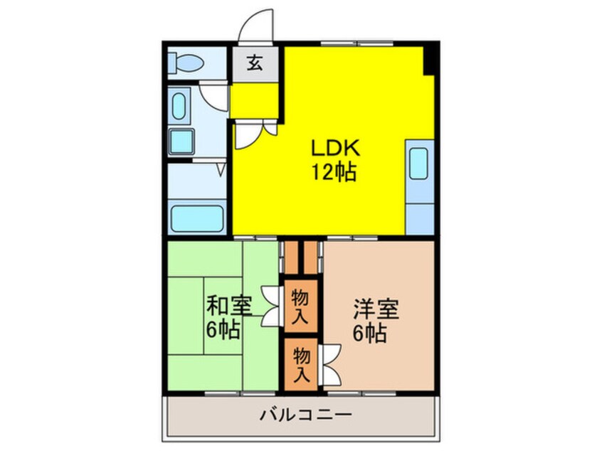間取図 第２ユ－ロハイツ東豊中