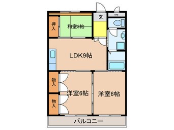 間取図 第２ユ－ロハイツ東豊中