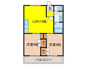 間取図 第２ユ－ロハイツ東豊中