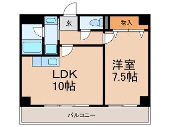 間取図 ロイヤル六甲駅前（６０１）