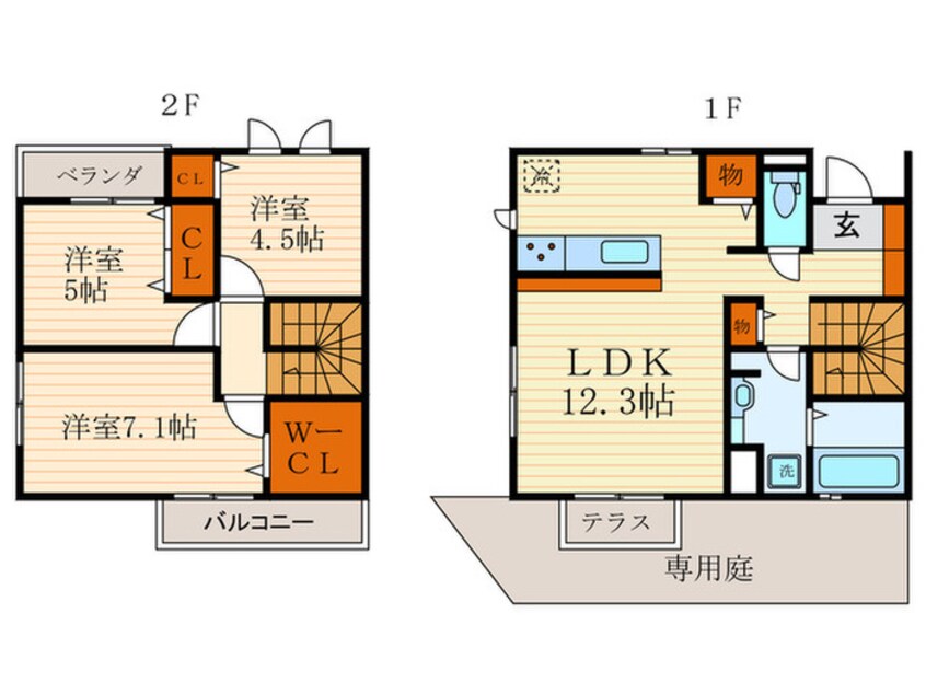 間取図 グレース新田　B棟