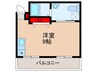 大塩マンション 1Rの間取り
