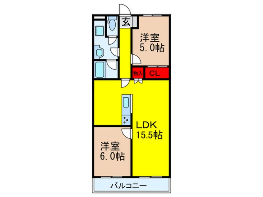 間取図 昌永ハイツ