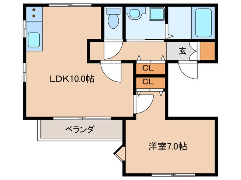 間取図 プレシャスJ－１