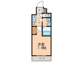 間取図 ｸﾘｽﾀﾙｸﾞﾗﾝﾂ京都西大路(７１３)