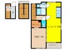 ボヌール 1LDKの間取り