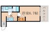 サンロイヤル深草 1Kの間取り