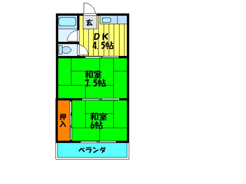 間取図 シャト－大日