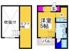Ｌｕｎａ堺東 1Kの間取り