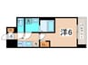 Alivis長田 1Kの間取り
