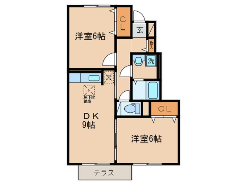 間取図 レイクアヴェニュー