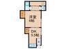 八軒家 1DKの間取り