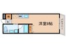 ジュリア須磨浦Ⅲ 1Rの間取り