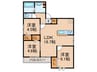 Clashist千躰 3LDKの間取り