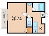 セントラルマンション 1Kの間取り