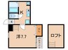 セントラルマンション 1Kの間取り