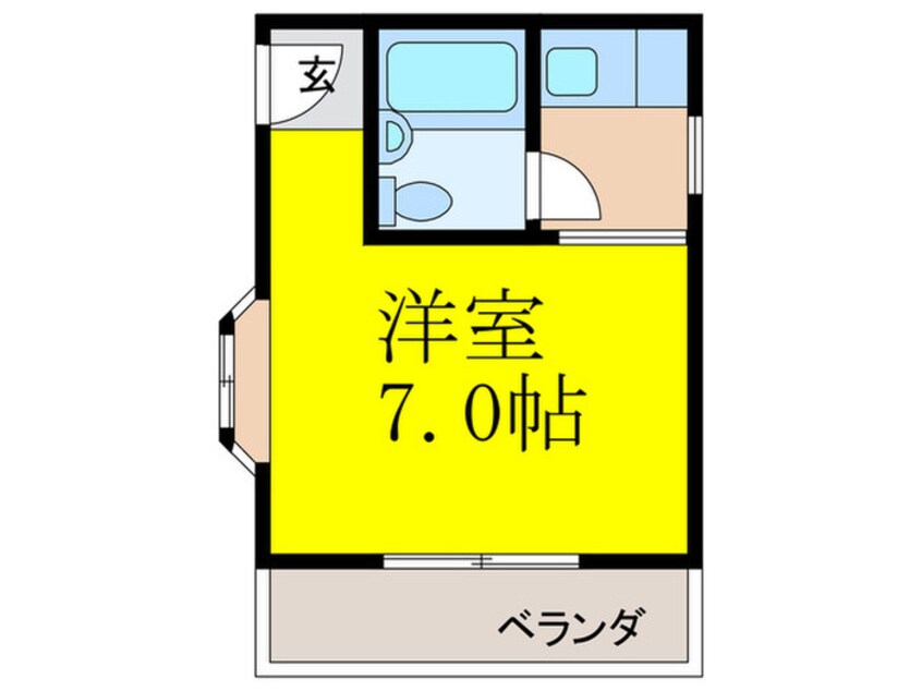 間取図 村井ワンル－ムマンション