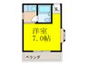 村井ワンル－ムマンション 1Rの間取り