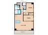ArtizA京橋WEST 2LDKの間取り
