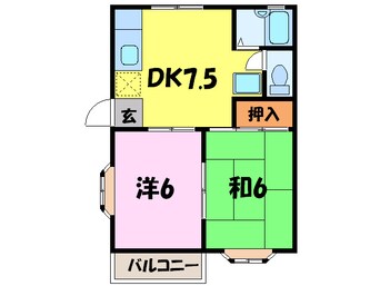 間取図 シャトル東須磨