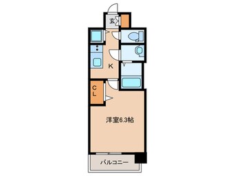 間取図 プレサンス梅田東アルファ(1104)