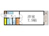 ブラザー河田 1Kの間取り