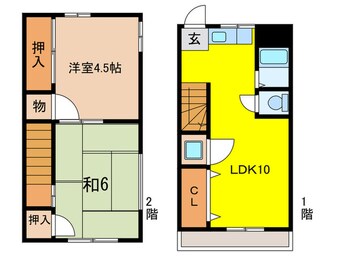 間取図 リバーサイドテラスハウス