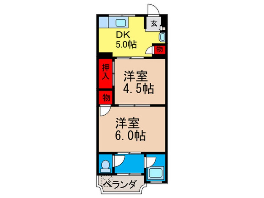 間取図 東花園ハイツ