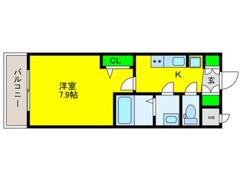間取図 TOYOTOMI STAY Premium 難波元町