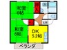 ハイツみやび 2DKの間取り