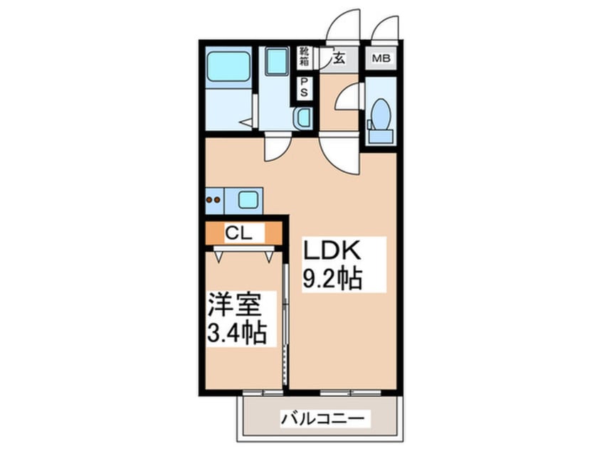 間取図 ジーメゾン泉大津豊中