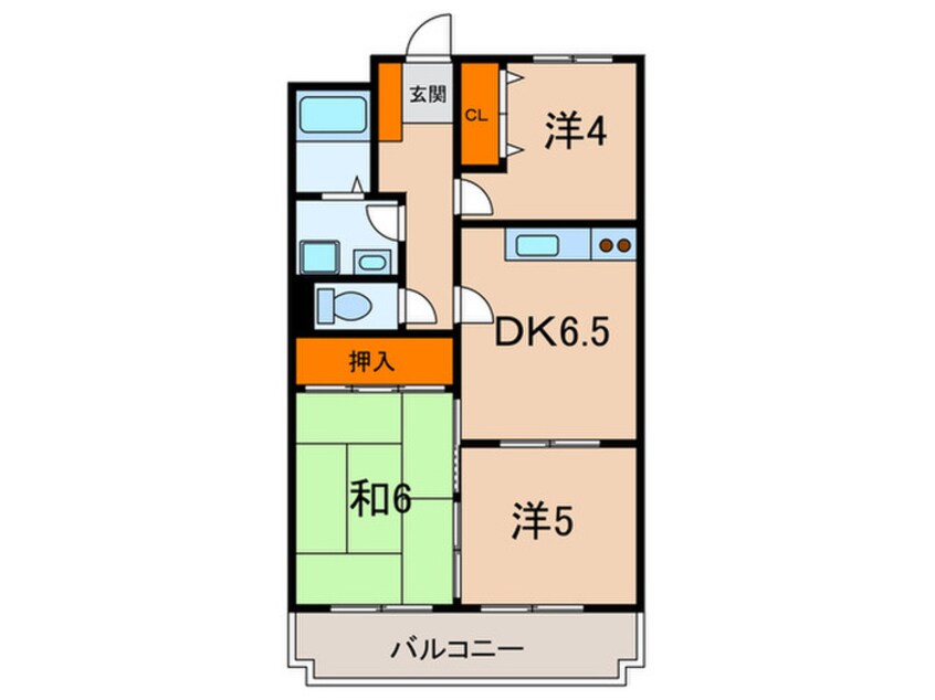 間取図 ドムールコスモス美山台