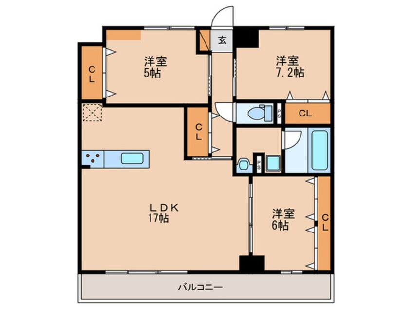 間取図 プティフィール・ココ